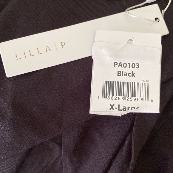 NWT Lilla P “The Black Dress” Tie Neck Cutout Bow Detail Tunic Dress - XL - Picture 11 of 13